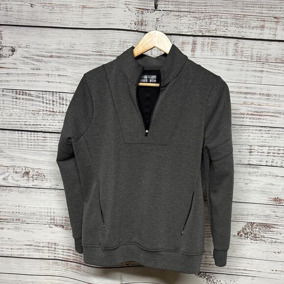 Lija Tops - Lija 1/4 Zip Women's Sweatshirt Large Gray